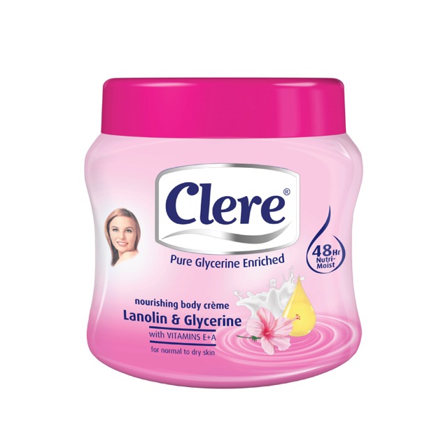 Clere Lanolin & Glycerine Cream 500ml