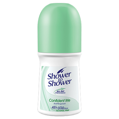 Shower to shower Anti-perspirant confident me roll on