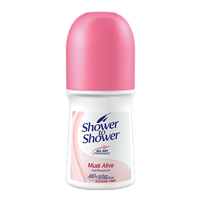 Shower to shower Deodorant Musk Alive Roll on